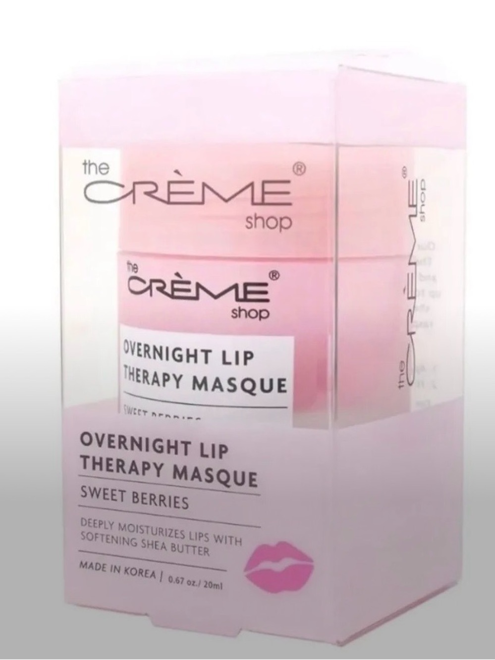 The Crème Shop Overnight Lip Therapy Masque - Sweet Berries (Pink)